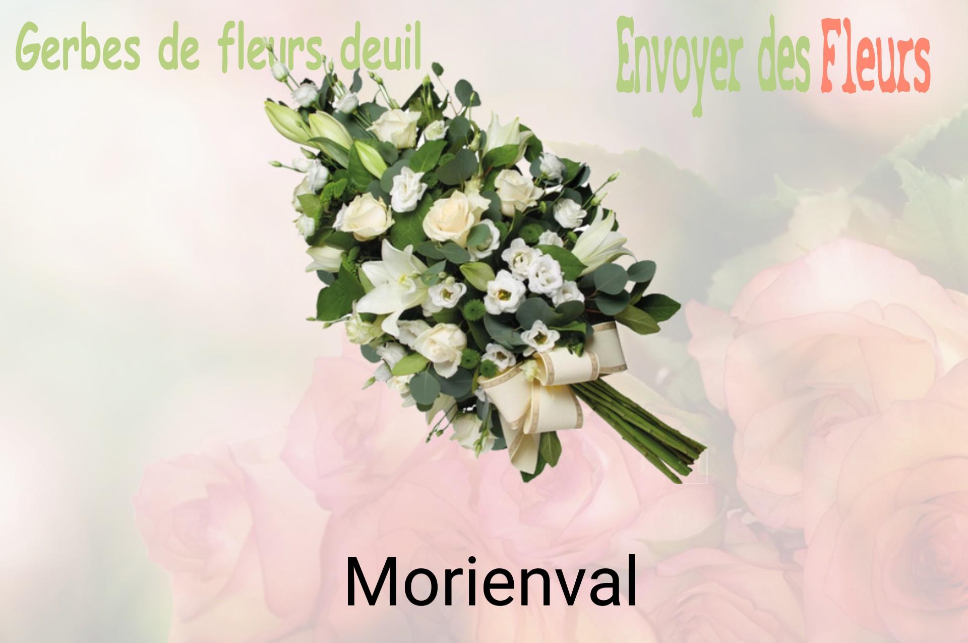 Gerbe de fleurs de deuil livrée à Morienval